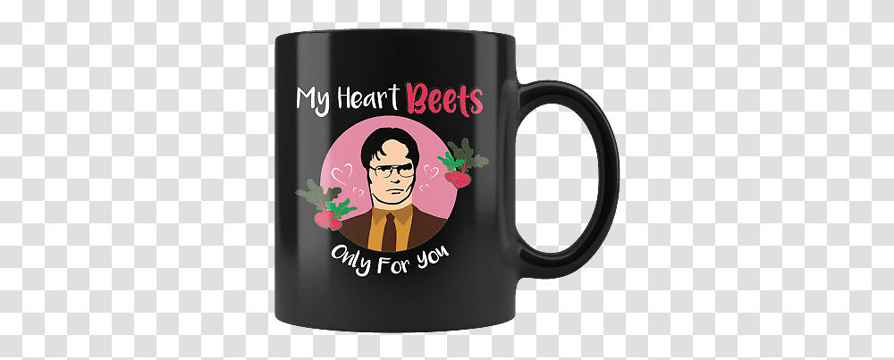 My Heart Beets Only For You Mug Gift Dwight Schrute The Office Shrute Ebay Unicorn Saying Cup, Coffee Cup, Person, Human Transparent Png