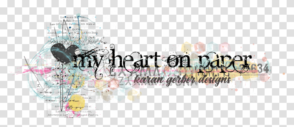 My Heart On Paper Calligraphy, Modern Art, Mural, Painting Transparent Png