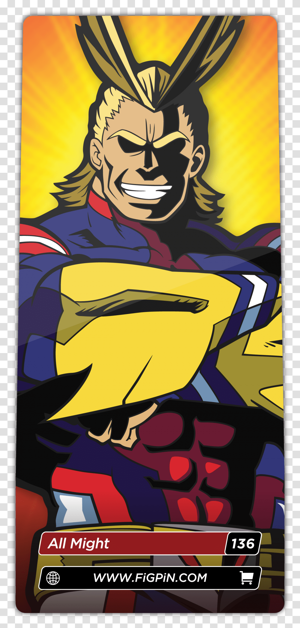 My Hero Academia All Might Enamel PinData Src Cdn My Hero Academia All Might Bilder, Comics, Book, Poster, Advertisement Transparent Png