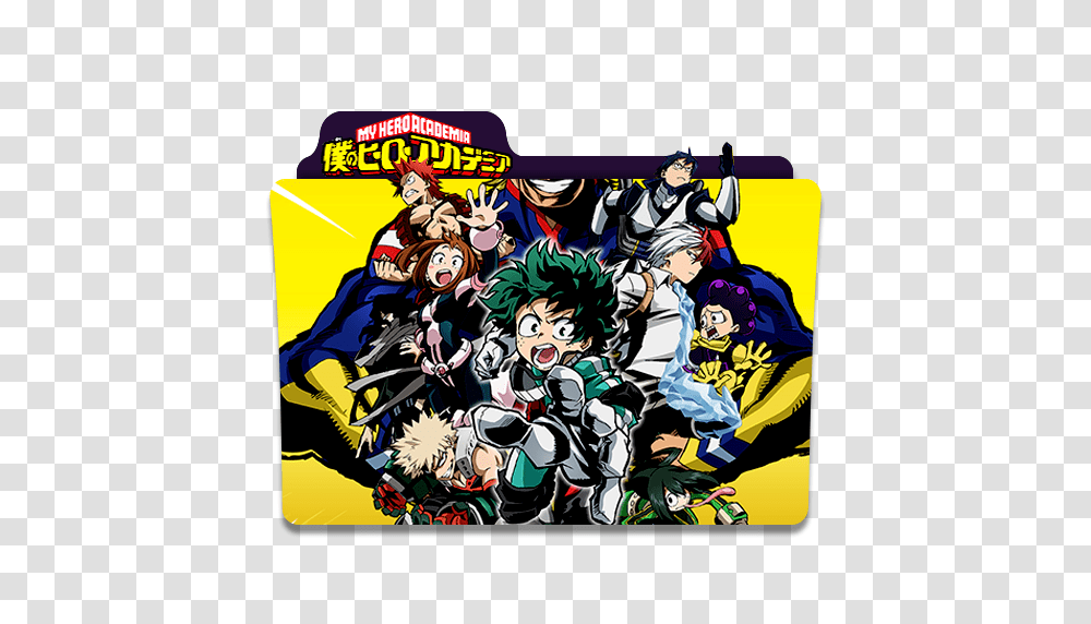 My Hero Academia Anime Folder, Comics, Book, Person, Human Transparent Png