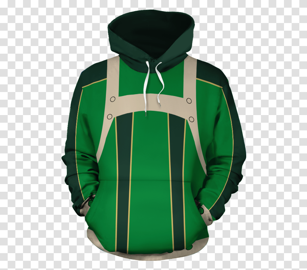 My Hero Academia Boku No Tsuyu Asui Zip Up Hoodie Hood, Clothing, Apparel, Sweatshirt, Sweater Transparent Png