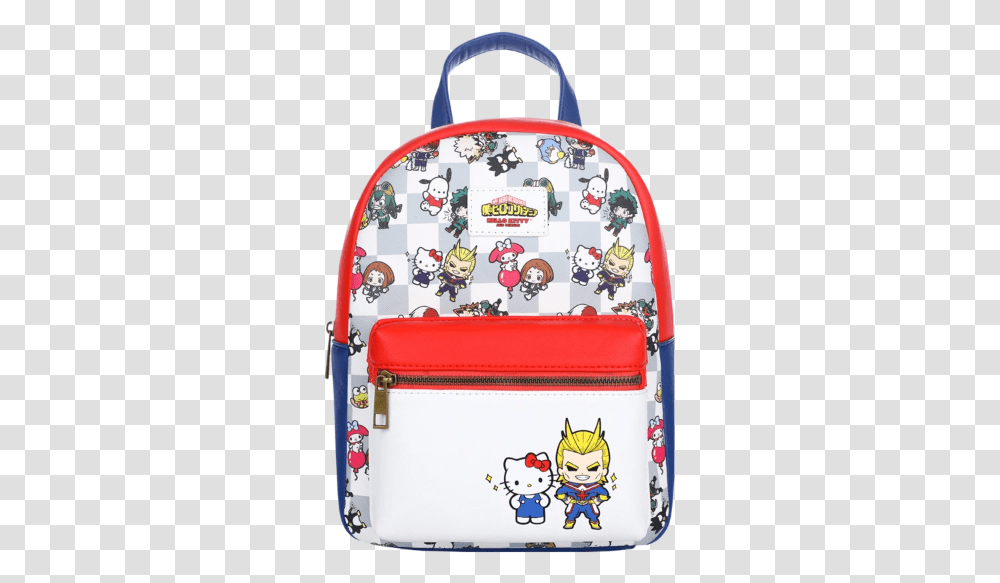 My Hero Academia X Sanrio Color Block Mini Backpack Fictional Character, Bag, Luggage, Pencil Box, Purse Transparent Png