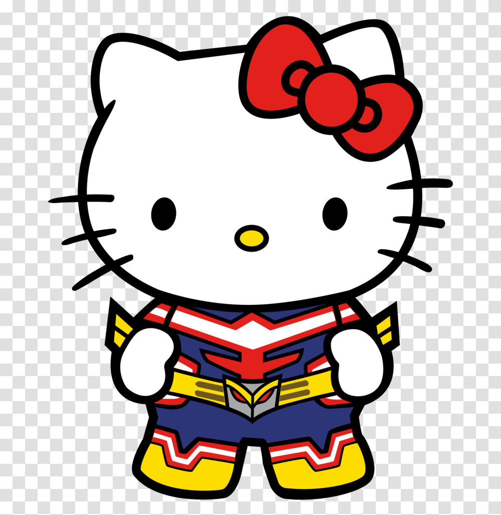 My Hero Academia X Sanrio Hello Kitty All Might Figpin 391 Hello Kitty My Hero Academia, Outdoors, Nature, Graphics, Art Transparent Png