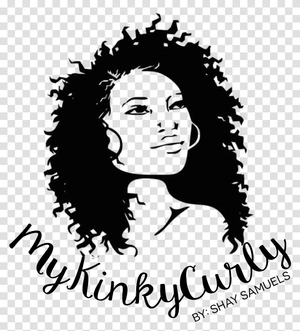 My Kinky Curly Vector Afro, Face, Person, Human, Portrait Transparent Png