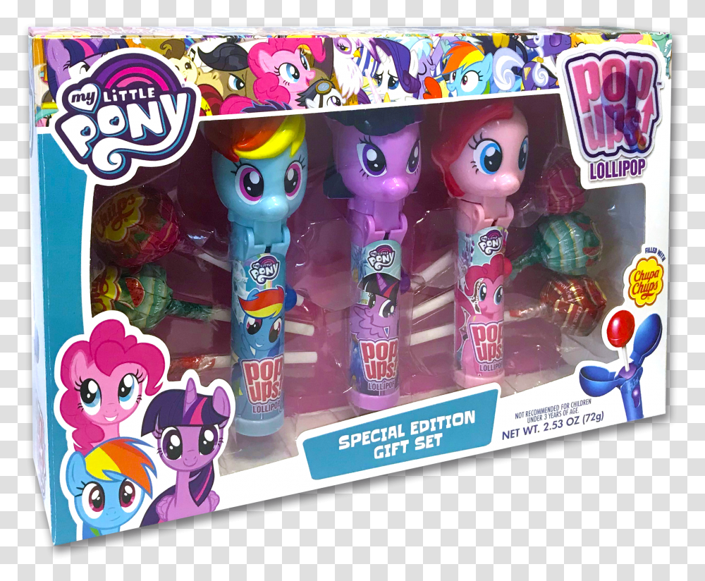 My Little Pony 3 Pack Pop Ups Gift Set Animal Figure Transparent Png