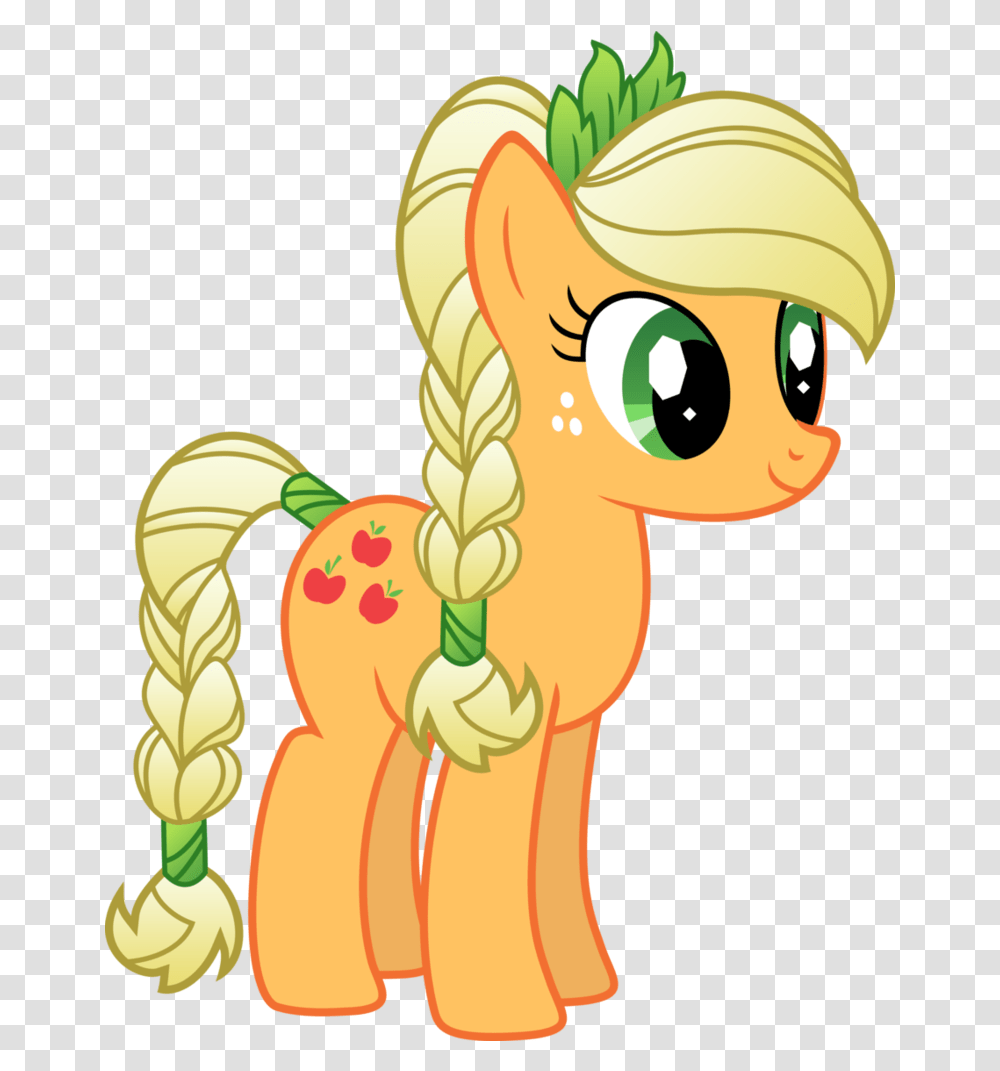 My Little Pony Apple Jacks My Little Pony Applejack, Braid, Hair, Food Transparent Png
