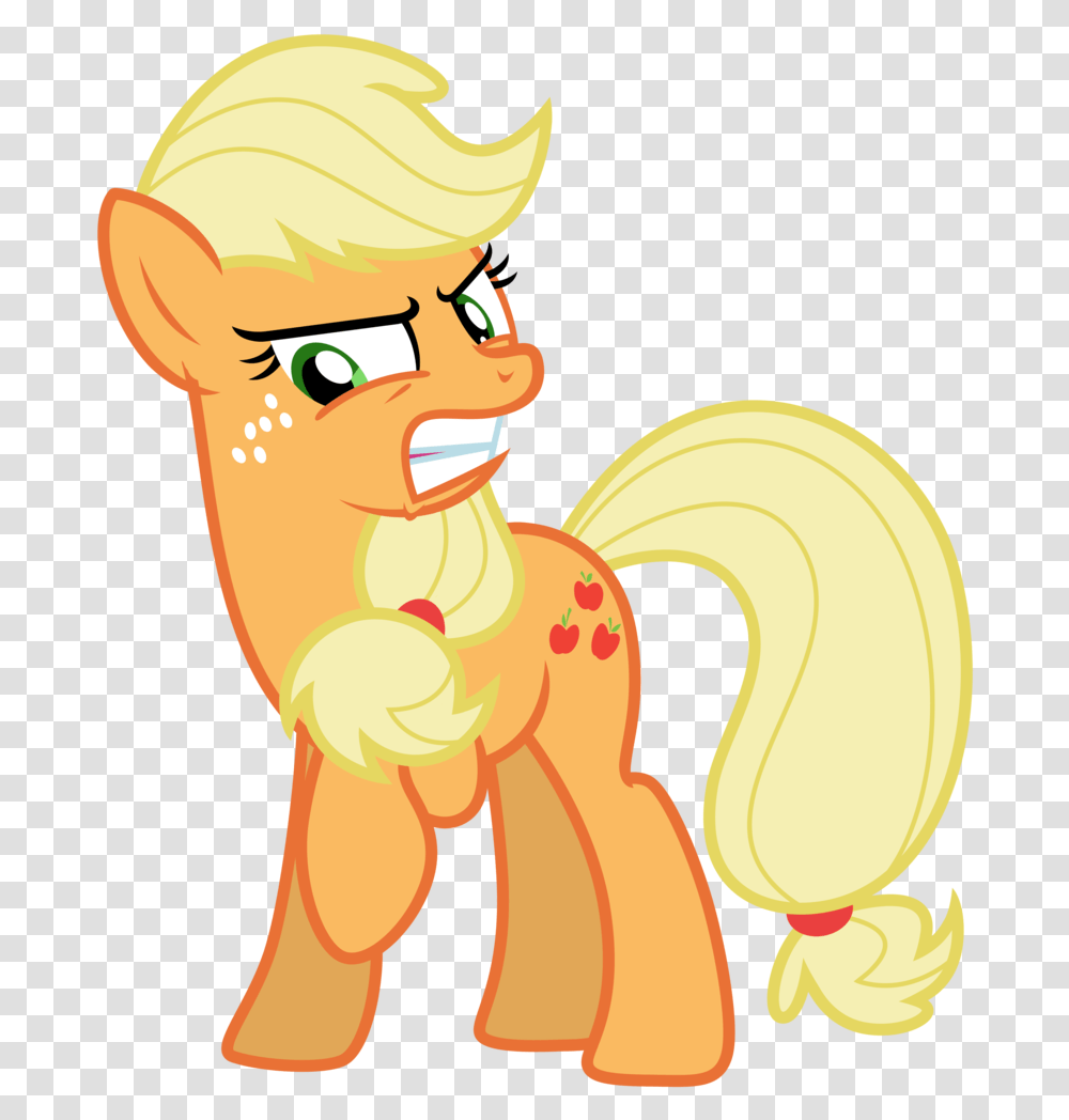 My Little Pony Applejack Angry, Plant, Food, Banana, Fruit Transparent Png