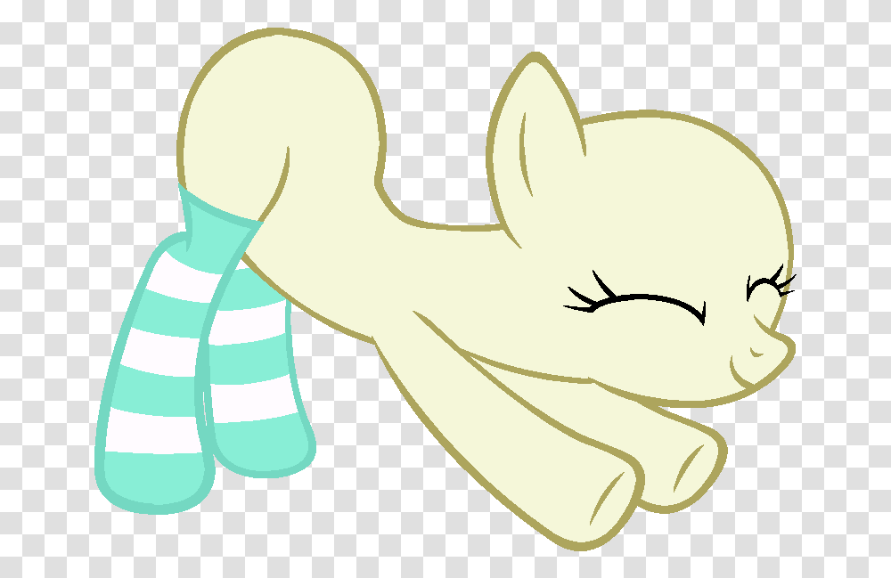 My Little Pony Base 27 Stretching In Socks By Drugzrbad D663gh2 Base My Little Pony, Animal, Bird, Apparel Transparent Png