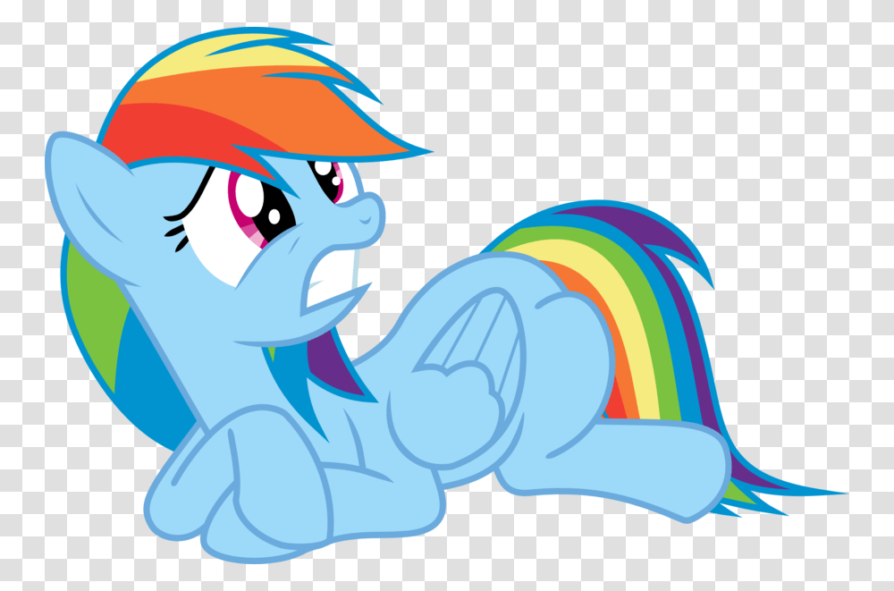 My Little Pony Clipart Rainbow Dash Scared My Little Pony Transparent Png
