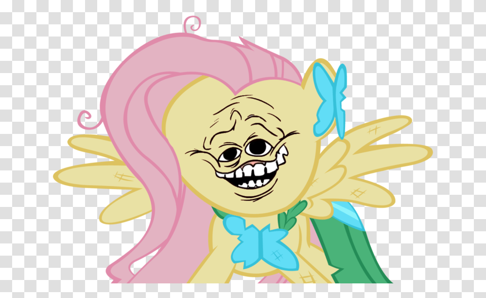 My Little Pony Crazy Fluttershy, Drawing, Face Transparent Png