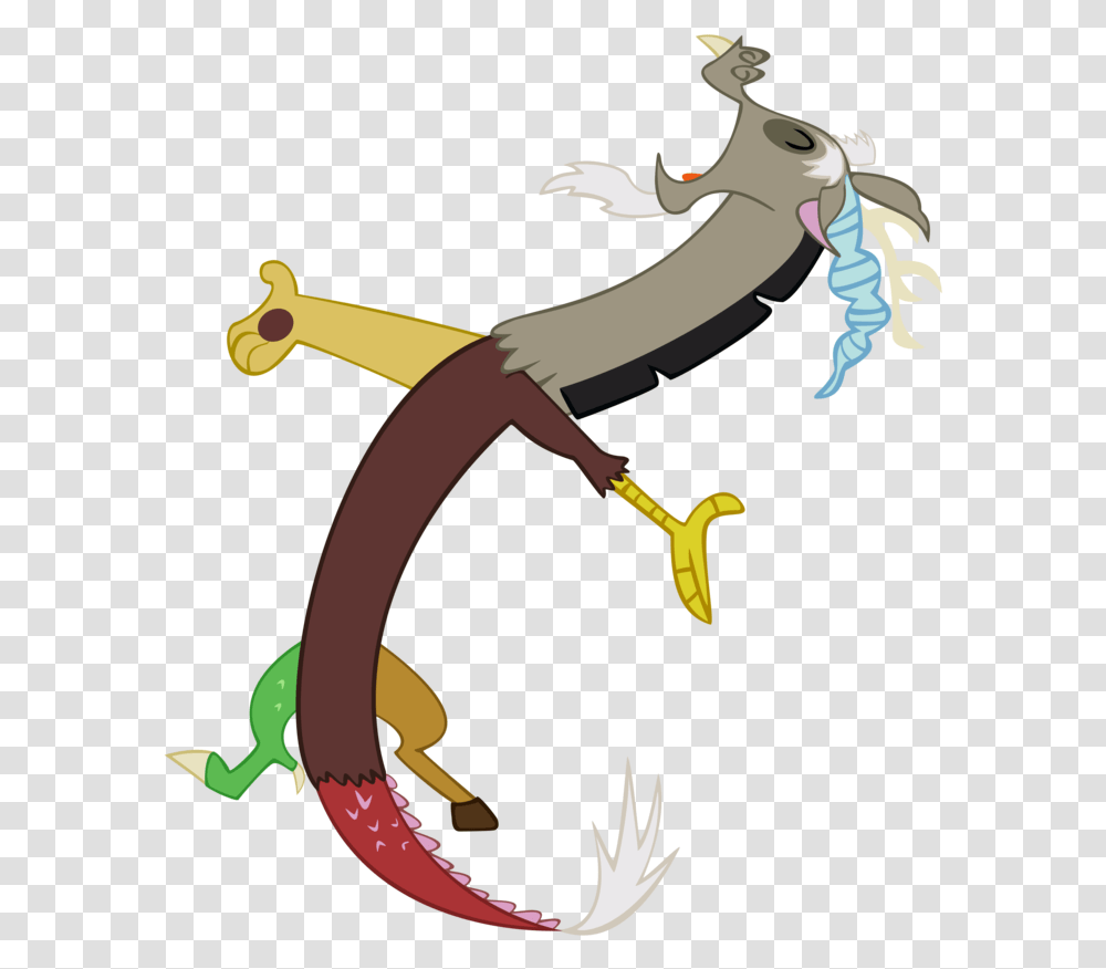 My Little Pony Discord Happy Mlp Discord Rear Vector, Gecko, Lizard, Reptile, Animal Transparent Png