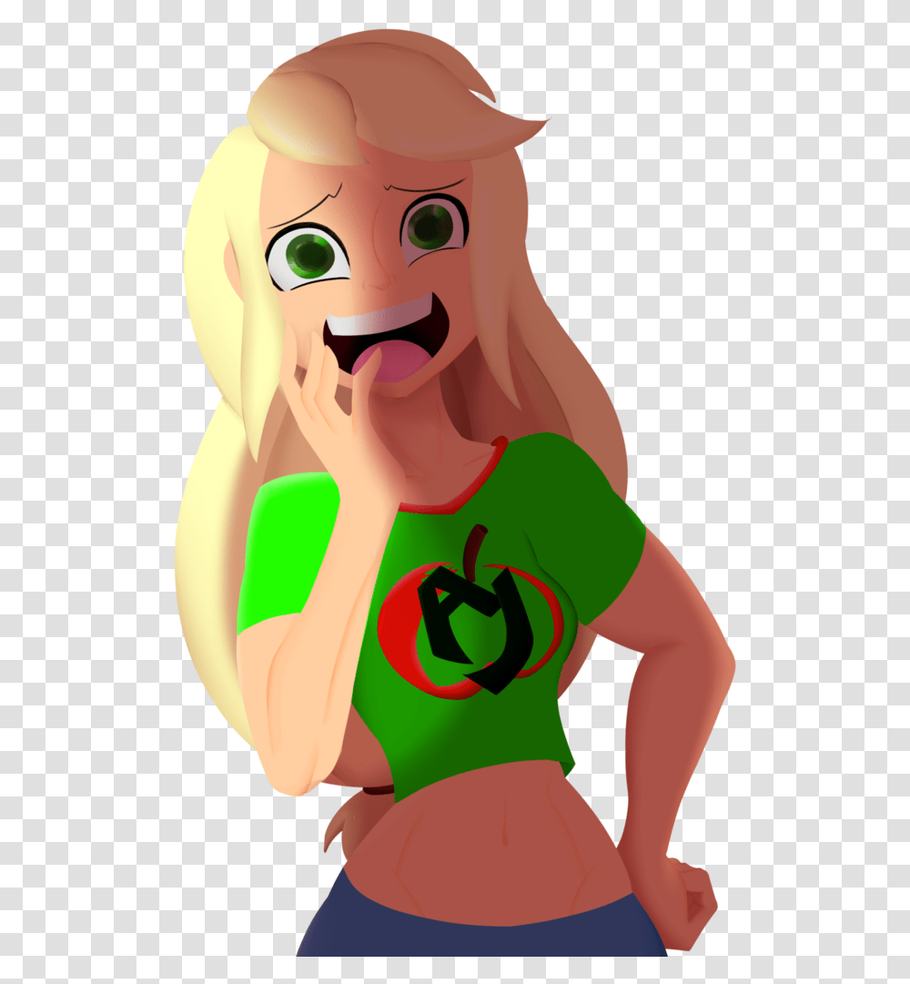 My Little Pony Equestria Girls Applejack Belly Button, Person, Human, Face Transparent Png