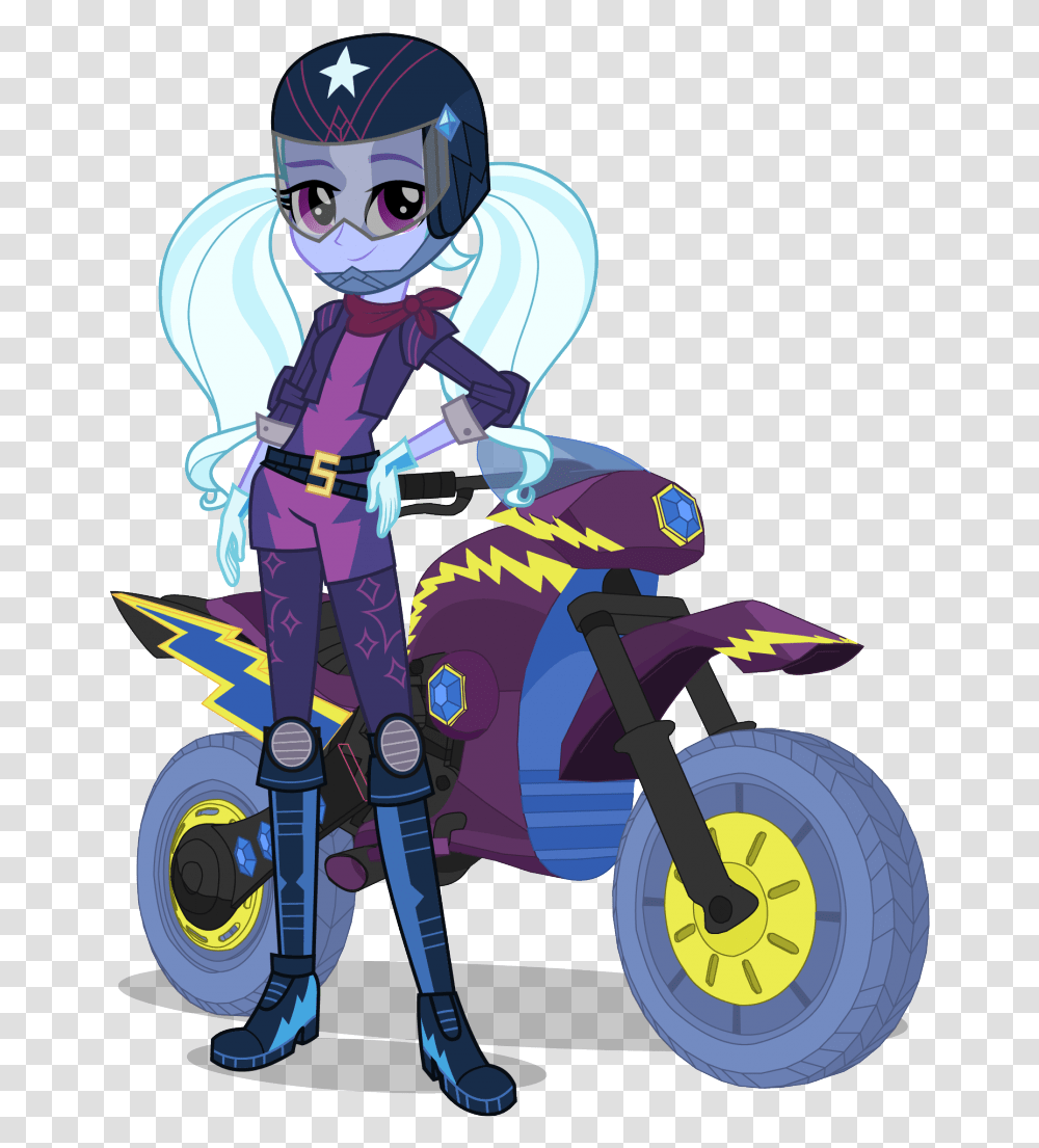 My Little Pony Equestria Girls Friendship Games Sugarcoat, Motorcycle, Vehicle, Transportation, Wheel Transparent Png