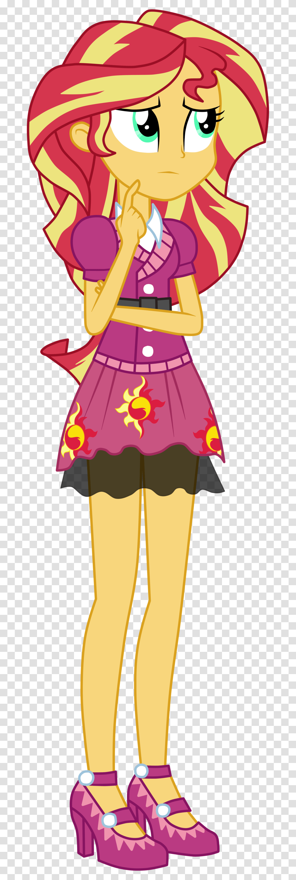 My Little Pony Equestria Girls Friendship Games Sunset, Person, Skirt, Female Transparent Png