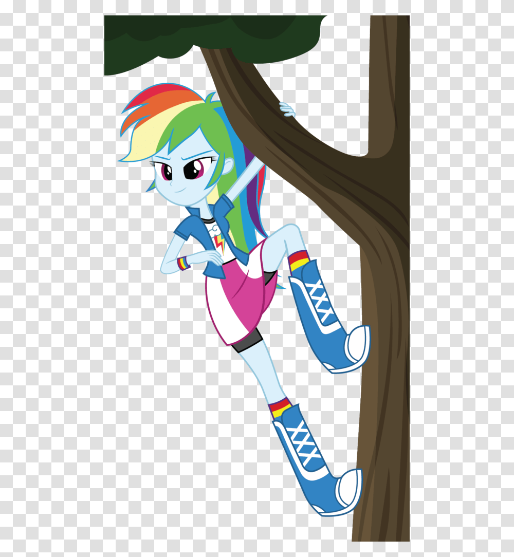 My Little Pony Equestria Girls Rainbow Dash Climbing, Person, Costume Transparent Png