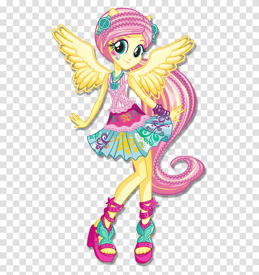 My Little Pony Equestria Girls Rainbow Rocks Fluttershy, Angel, Archangel, Cupid Transparent Png