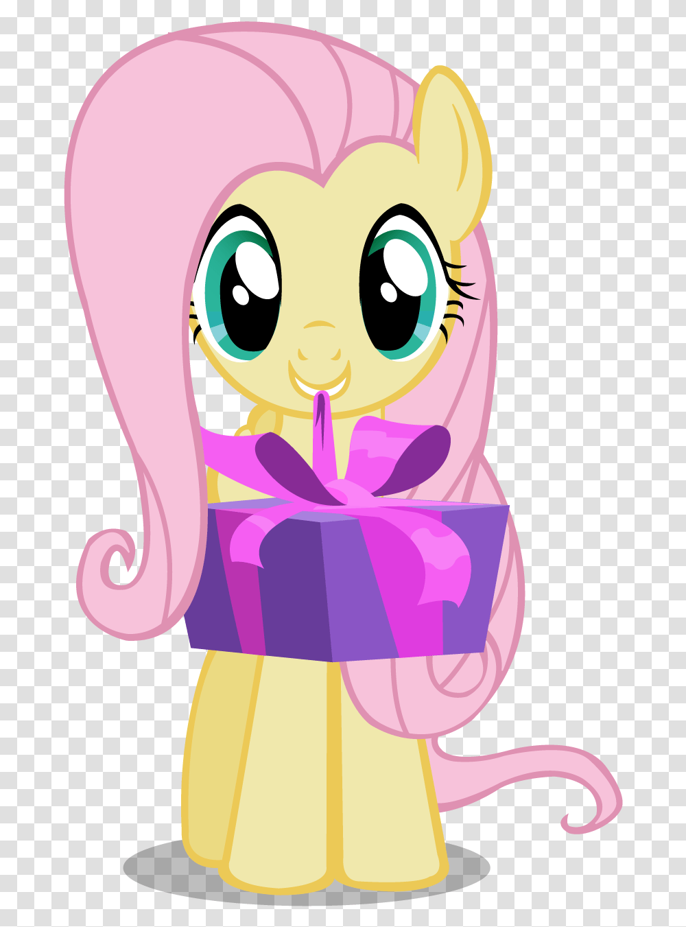 My Little Pony Fluttershy Birthday, Label Transparent Png