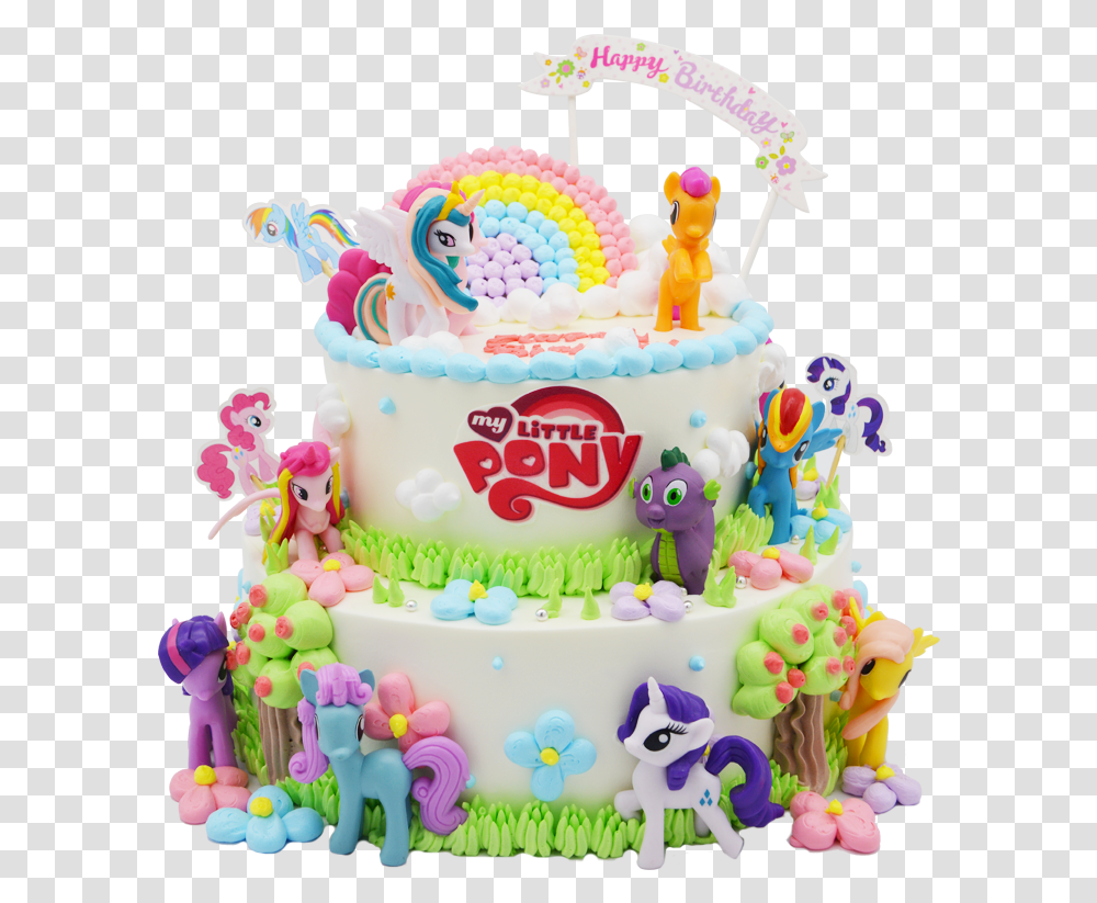 My Little Pony Friendship, Cake, Dessert, Food, Birthday Cake Transparent Png