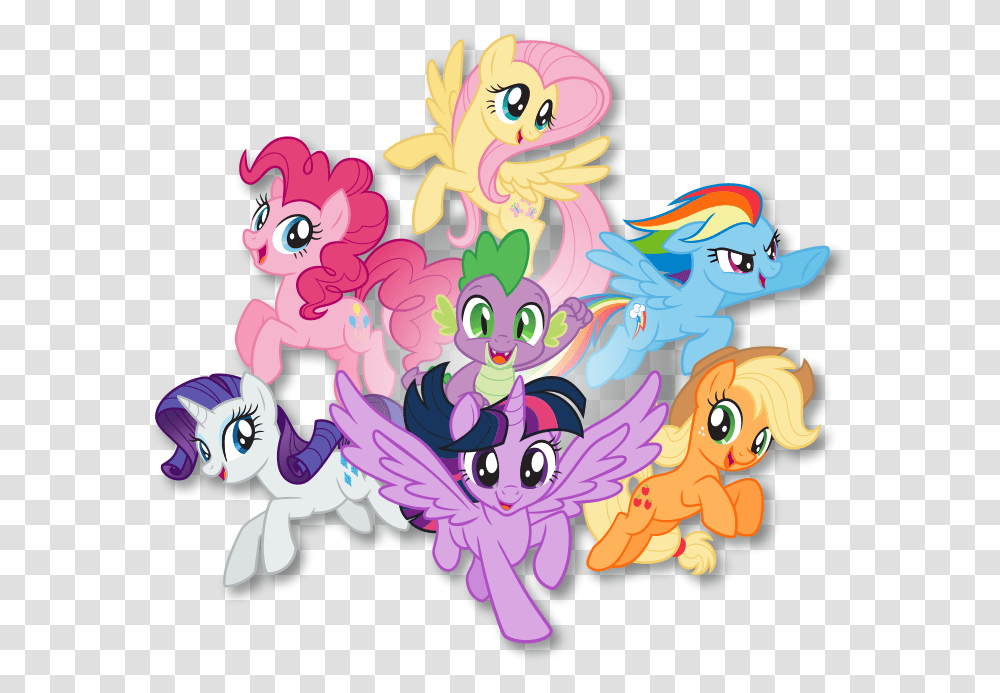 My Little Pony, Crowd, Floral Design Transparent Png