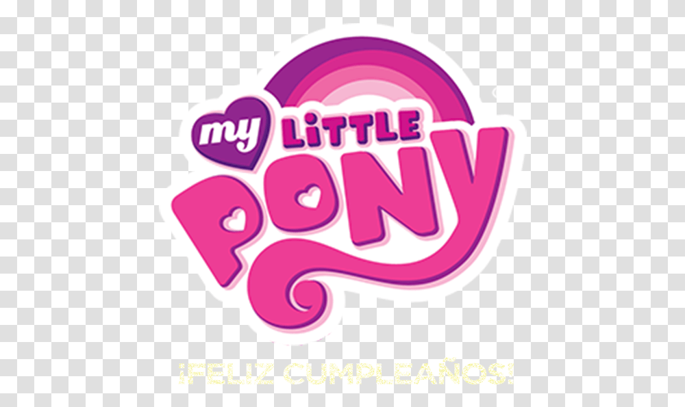 My Little Pony Logo, Label, Purple, Crowd Transparent Png