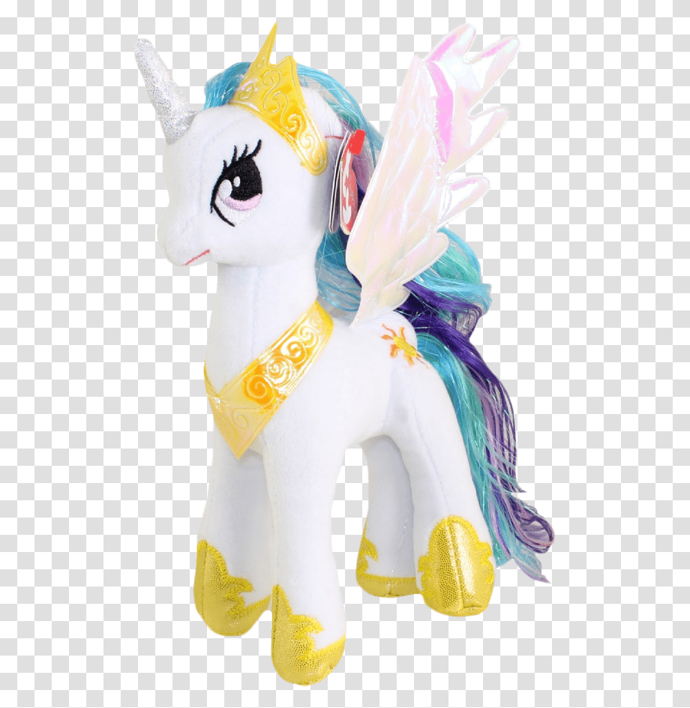 My Little Pony Mlp Celestia Plush Size, Figurine, Apparel, Costume Transparent Png