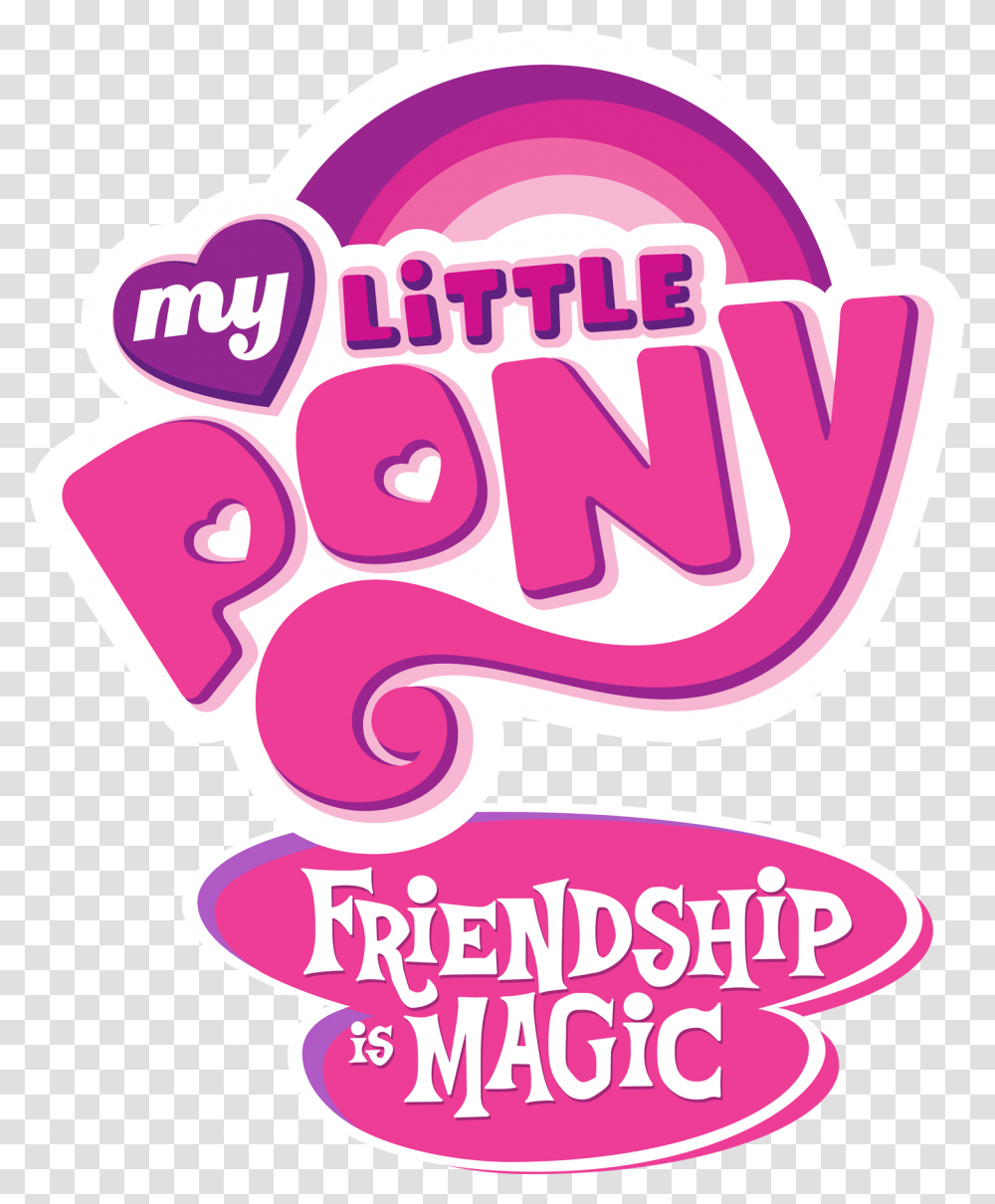 My Little Pony My Little Pony Friendship Is Magic Logo, Label, Word, Purple Transparent Png