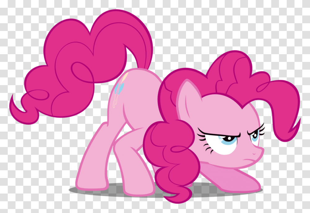 My Little Pony Pinkie Pie Angry, Purple, Heart Transparent Png