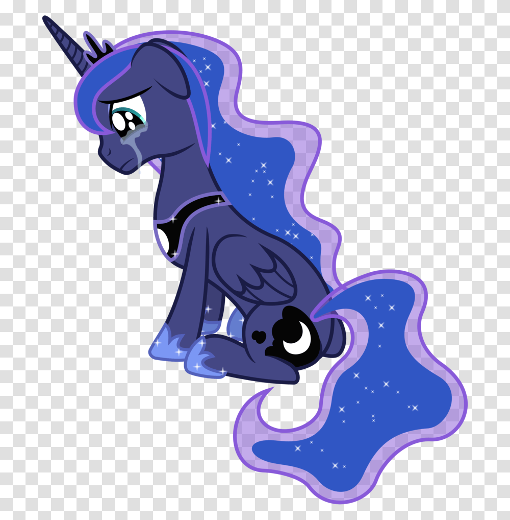 My Little Pony Princess Luna Crying, Horse, Mammal Transparent Png
