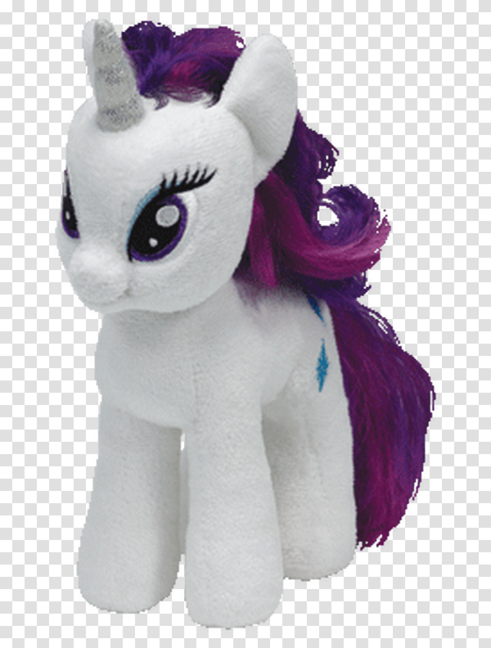 My Little Pony Rarity 8 Inch Plush My Little Pony Ty Doll Rarity, Toy, Figurine, Mascot, Person Transparent Png