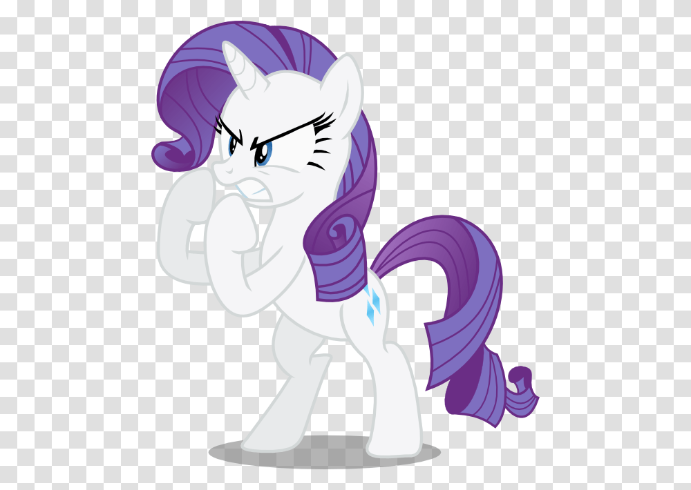 My Little Pony Rarity Angry, Purple, Comics Transparent Png