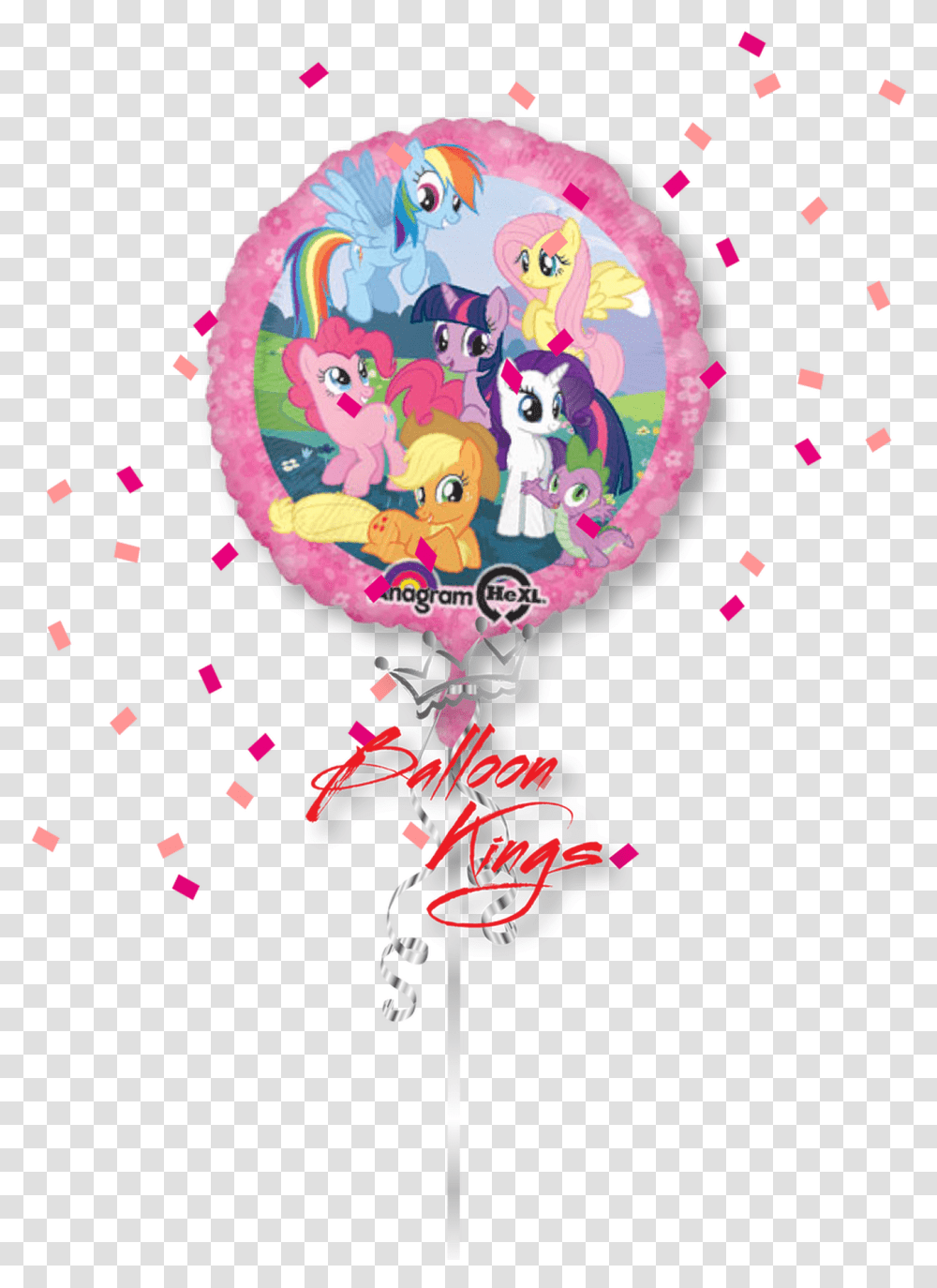 My Little Pony Round My Little Pony Balloon, Paper, Confetti Transparent Png