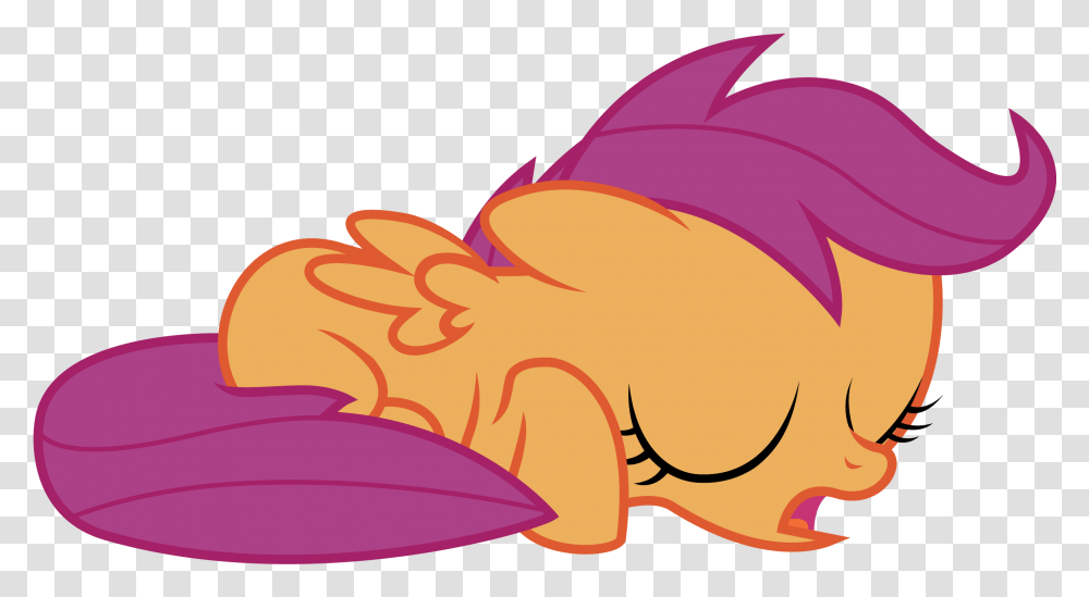 My Little Pony Scootaloo Sleeping, Goldfish, Animal Transparent Png