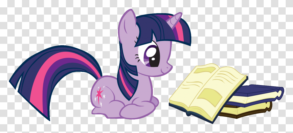 My Little Pony Studying, Purple Transparent Png
