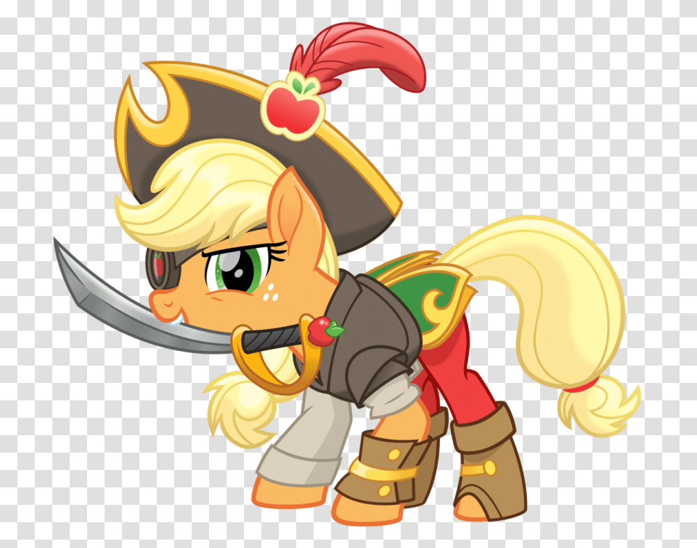My Little Pony The Movie Applejack Pirate, Toy, Costume Transparent Png