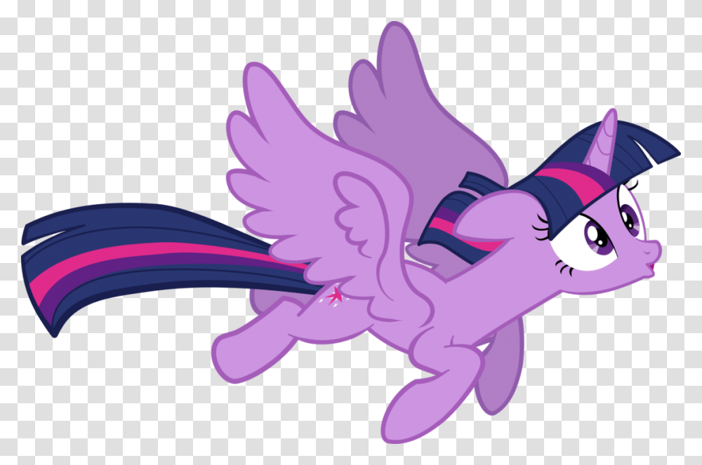 My Little Pony Twilight Sparkle Flying, Purple, Dragon, Horse Transparent Png