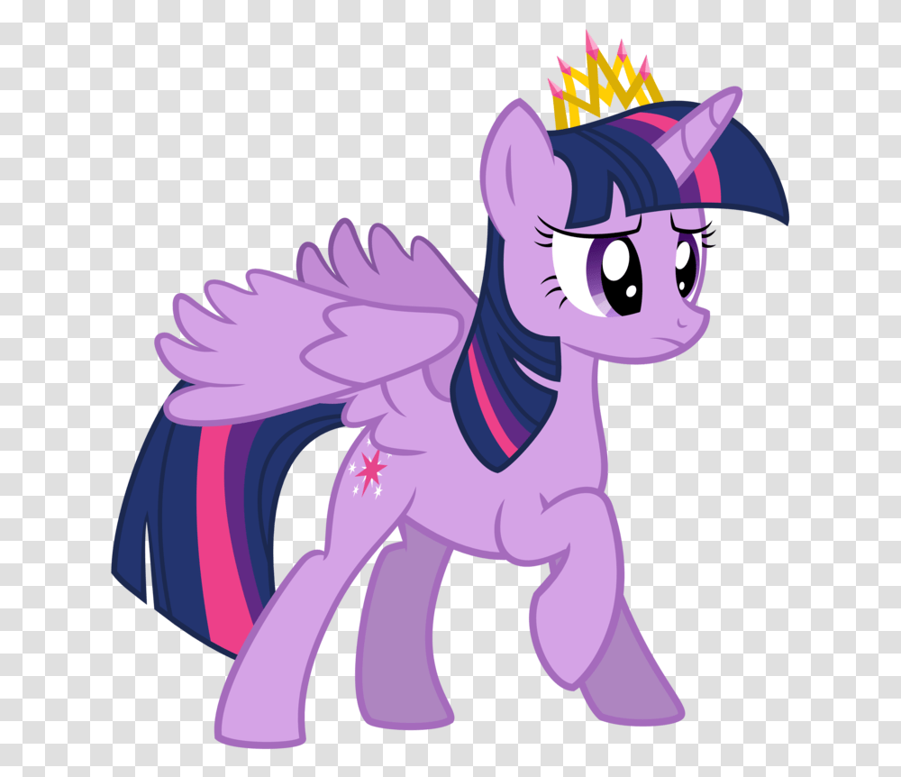 My Little Pony Twilight Sparkle With Crown, Purple, Figurine Transparent Png