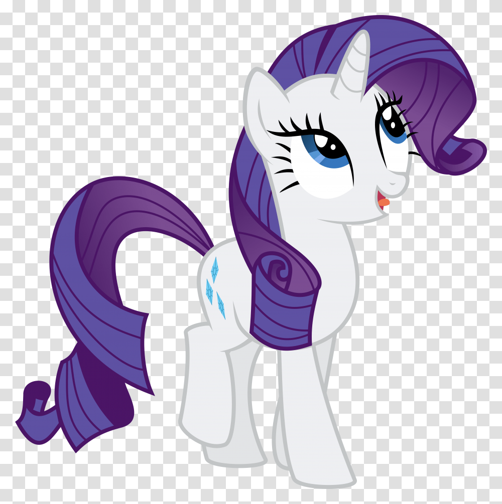 My Little Pony Vector My Little Pony Rarity Clipart, Purple, Animal Transparent Png