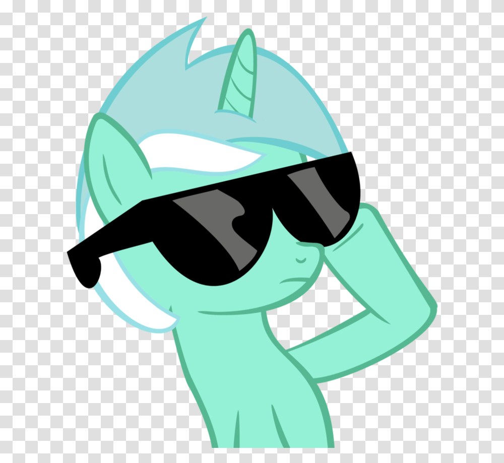 My Little Pony With Sunglasses, Helmet, Recycling Symbol Transparent Png