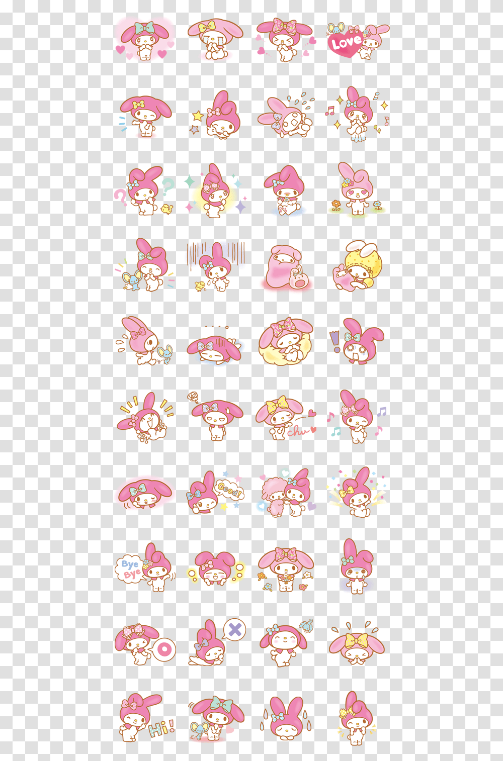 My Melody By Sanrio My Melody Whatsapp Sticker, Hair Slide, Accessories, Accessory, Angry Birds Transparent Png
