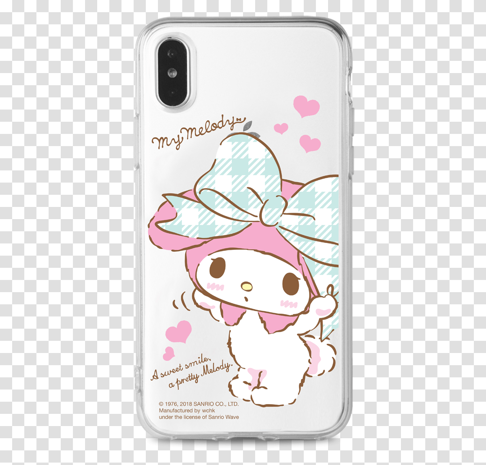 My Melody Clear Case Mobile Phone Case, Electronics, Cell Phone, Text, Greeting Card Transparent Png