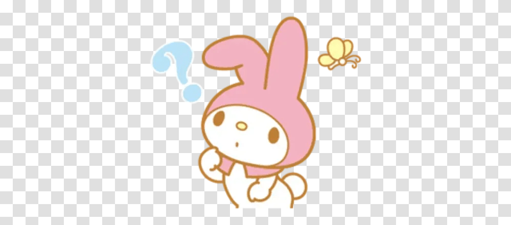 My Melody Whatsapp Stickers Stickers Cloud My Melody Animated Stickers, Sweets, Food, Confectionery, Snowman Transparent Png