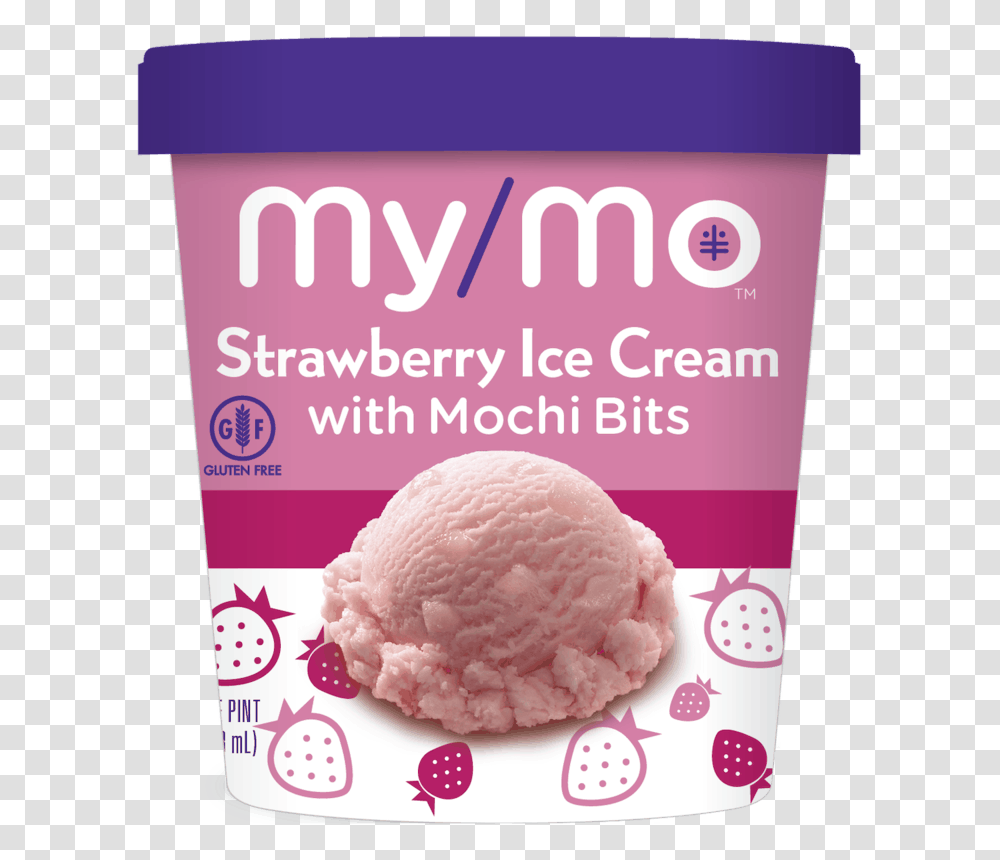 My Mo Ice Cream With Mochi Bits, Dessert, Food, Label Transparent Png
