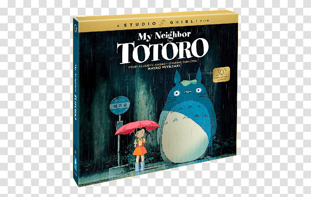My Neighbor Totoro 30th Anniversary Edition Blu Ray My Neighbor Totoro 30th Anniversary Edition, Person, Human, Book, Novel Transparent Png