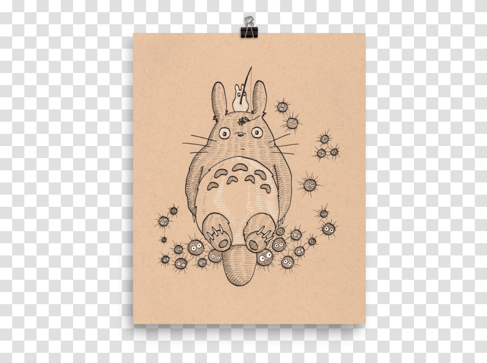 My Neighbor Totoro Art Print, Drawing, Doodle, Pattern, Sketch Transparent Png