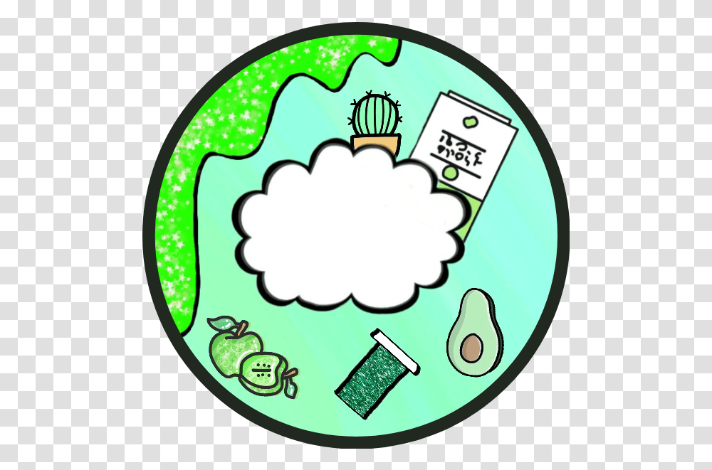 My New Green Slime Logo Image By Salvatore Cute Thought Bubble, Label, Text, Graphics, Art Transparent Png