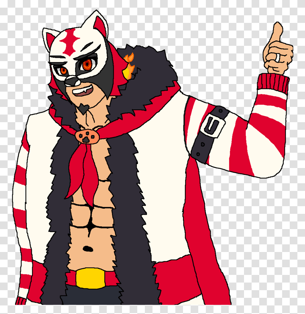 My Newest Boyo Flaming Tigre The Shsl Luchador I Love Cartoon, Costume, Person, Performer Transparent Png
