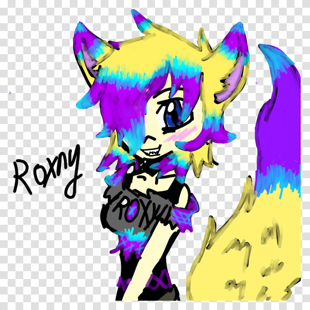 My Oc Roxny Foxy Cartoon, Costume, Dragon, Purple Transparent Png