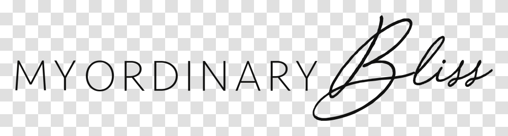 My Ordinary Bliss Calligraphy, Alphabet, Logo Transparent Png