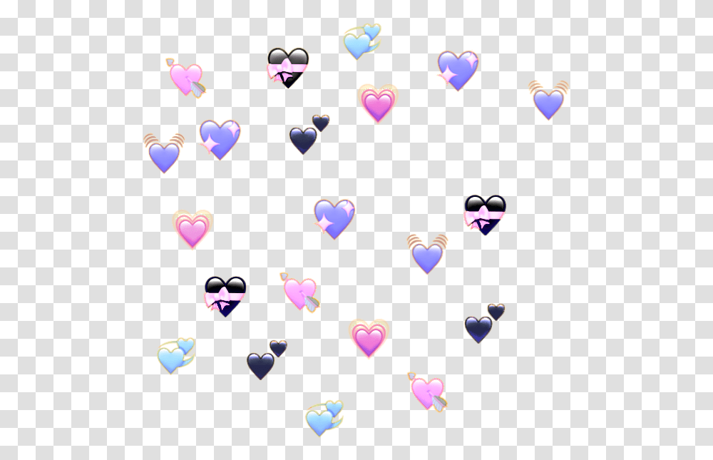 My Pastel Goth Emoji Edit Heart Emoji Meme, Petal, Flower, Plant, Blossom Transparent Png