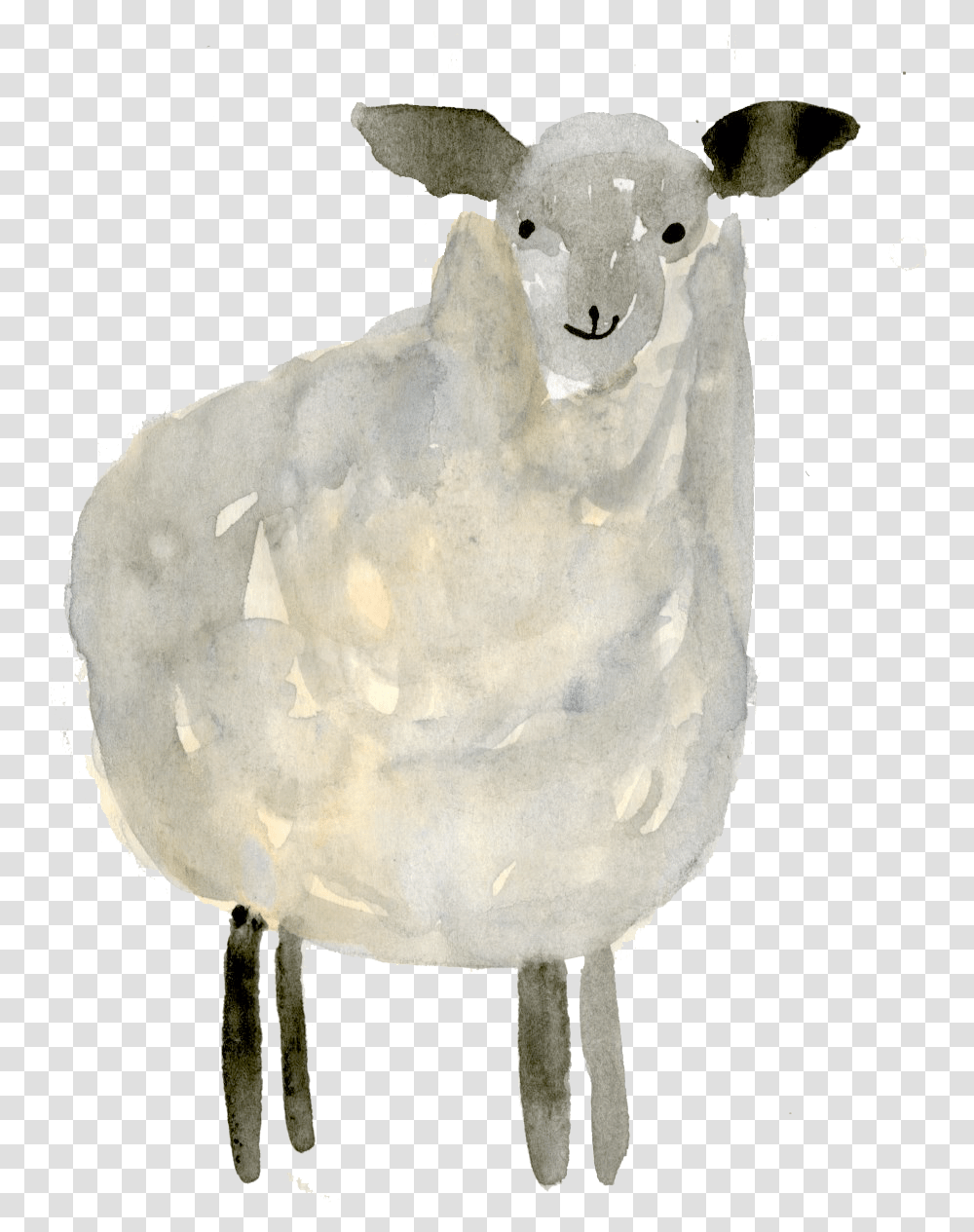 My Process Included Sketching The Illustration Out Sheep, Animal, Snowman, Winter, Outdoors Transparent Png